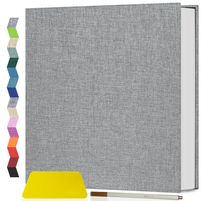 Popotop Photo Album Self Adhesive Scrapbook Album for 4x6 5x7 8x10 Pictures DIY Photo Book as Scrapbooking Supplies Kits, Birthday Gifts for Women Mom Wedding Baby Family Travel