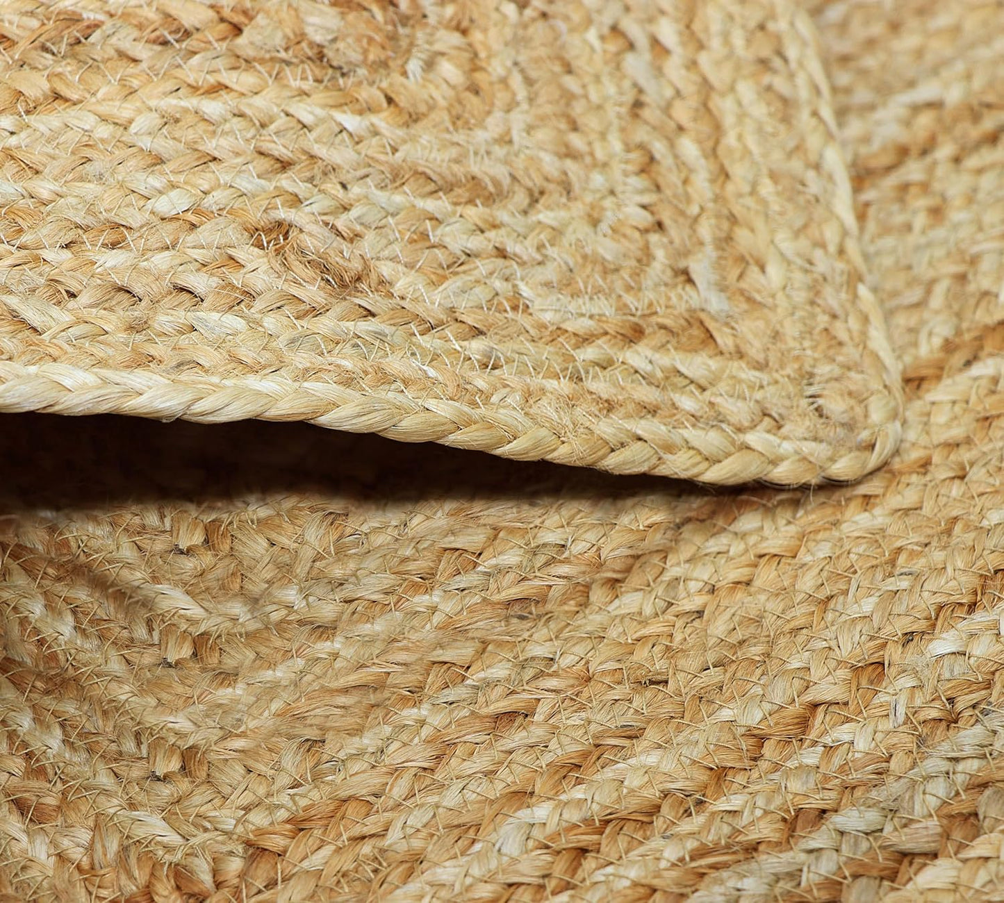 COTTON CRAFT Jute Area Rug - 100% Braided Jute, Neutral Reversible, Small 22x34 Rug for Kitchen, Living Room, Bedroom