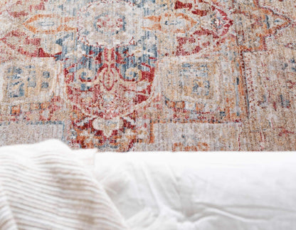 Unique Loom Noble Collection Area Rug - Victoria (8' x 10' Rectangle, Multi/Beige)