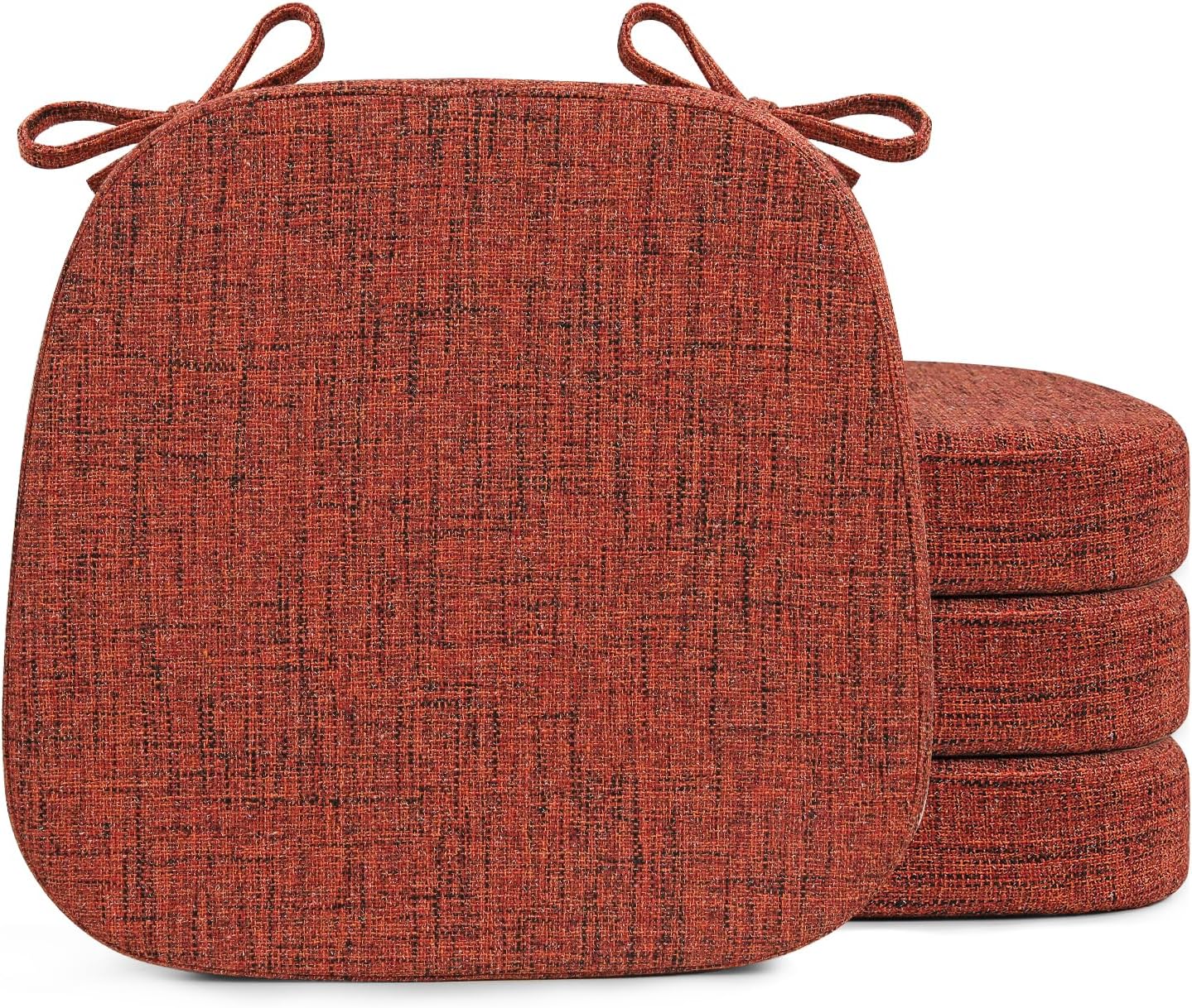 2.5" 16.5" 16", 4 SINOSSO Thickened Dining Chair Cushions, Soft Blended High Density Support Foam Kitchen Seat Cushions