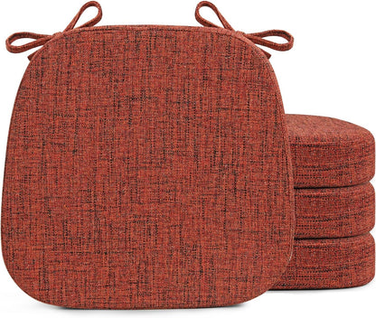 2.5" 16.5" 16", 4 SINOSSO Thickened Dining Chair Cushions, Soft Blended High Density Support Foam Kitchen Seat Cushions