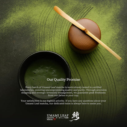 Umami Leaf Organic Japanese Ceremonial Grade Matcha - 100% Pure Green Tea Powder, USDA Certified, Authentic Uji Origin (40g / 1.4oz Tin)
