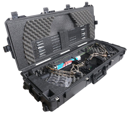 Case Club Parallel Limb Compound Bow Case Gen2. Pre-Cut, Wheeled, Waterproof, Lockable.