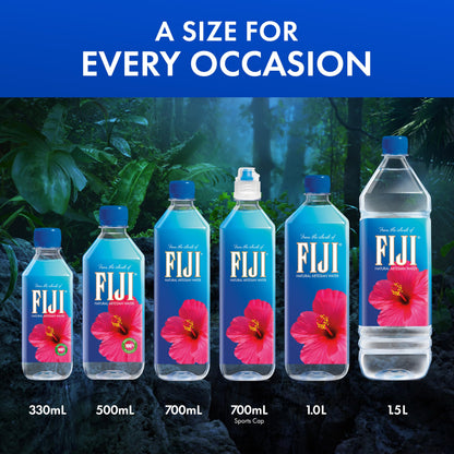 FIJI Artesian Bottled Water, 500 mL (16.9 fl oz), Pack of 24