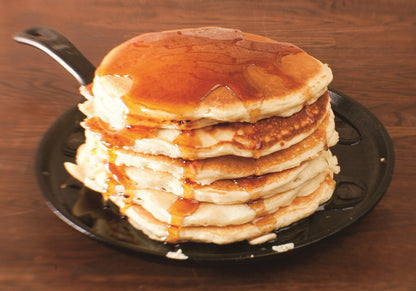 Lodge Round Seasoned Cast Iron Griddle - Round-Shaped, Pre-Seasoned Iron Griddle Pan - Non-Toxic, PFAS-Free Cookware - Compatible with Stovetop, Oven, Grill, or Campfire - 10.5 Inches