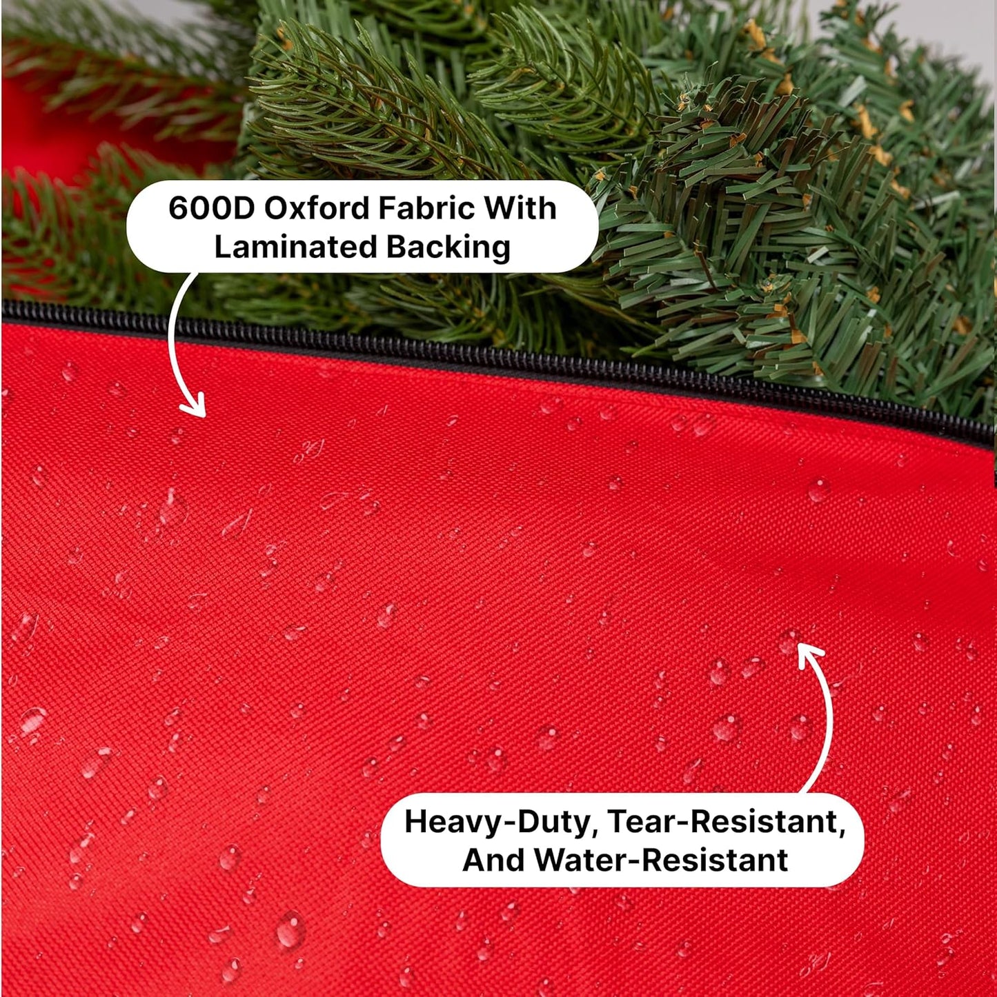 Christmas Tree Storage Bag, Fits Up to 9ft Artificial Trees, Durable Handles, Tear Proof 600D Oxford Canvas