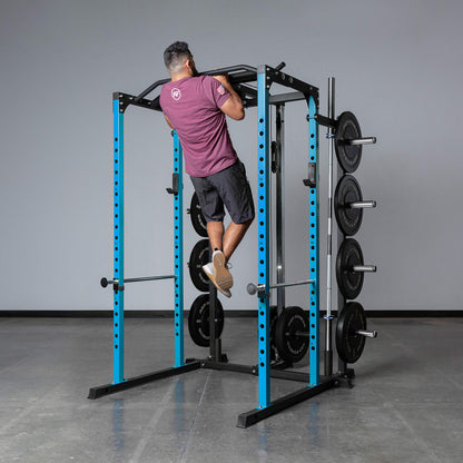 Rep Fitness PR-1100-Blu + Dip Attachment + Lat Pulldown + Weight Storage