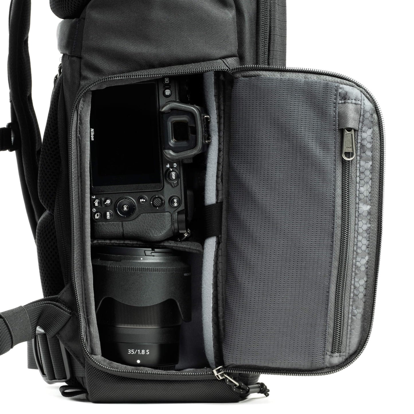 Think Tank FocusPoint 22L RollTop Camera Backpack - Urban Rust: Expandable Travel & Camera Backpack with Laptop Sleeve, Quick Side and Back Access, Rain Cover – Versatile Photography & Travel Bag