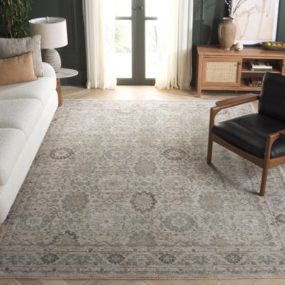SAFAVIEH Tulip Collection Area Rug - 9' x 12', Grey & Beige, Non Shedding & Easy Care, Ideal for Living Room, Bedroom, Home Office, Dining Space (TUP550F-9)
