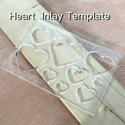 9 in 1 Router Templates for Woodworking Router Jig Template Heart Inlay Templates Decorative Templates