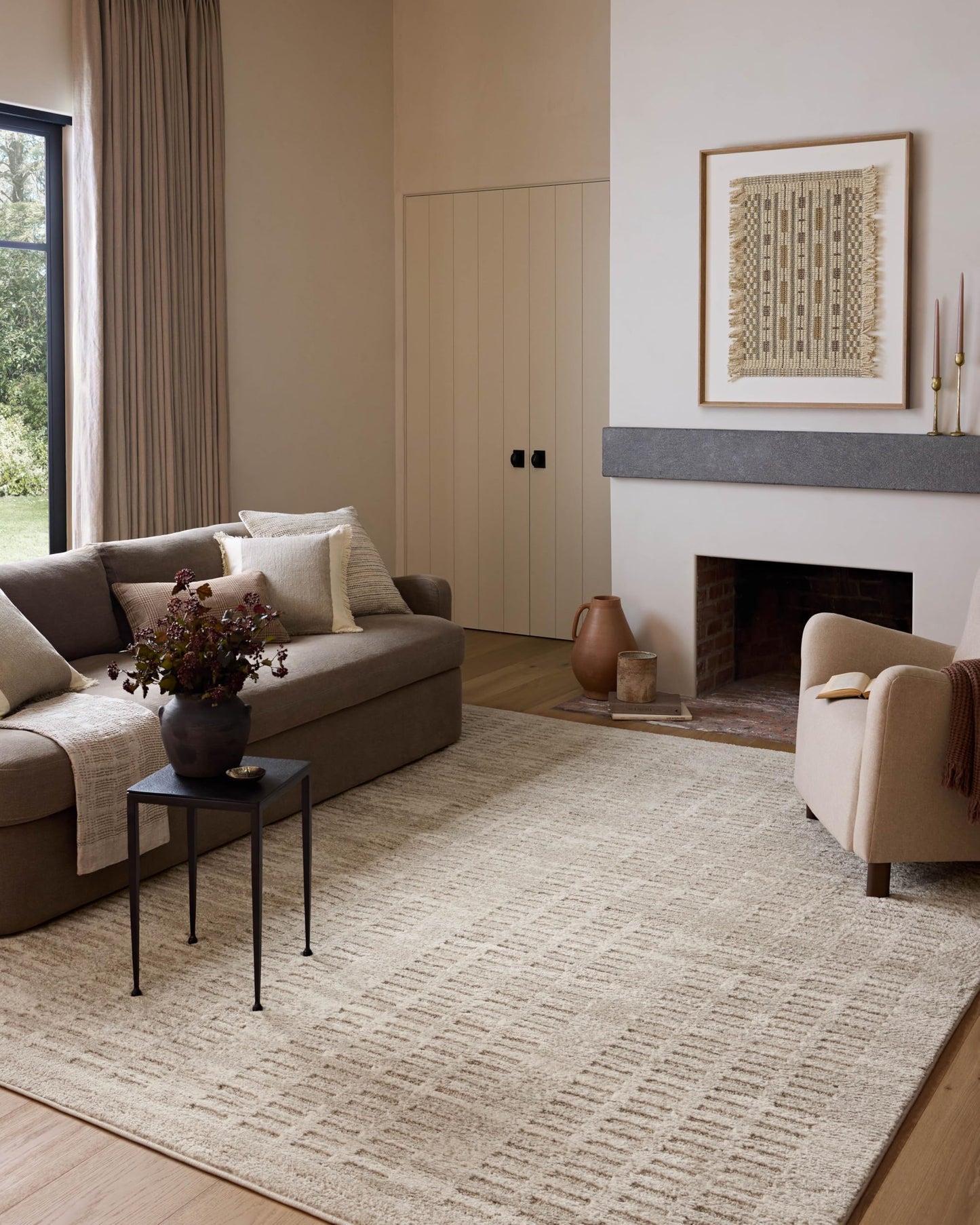 Loloi Amber Lewis Monty Collection MOT-03 Ivory/Beige 9'-2" x 13', .50" Pile Height, Area Rug