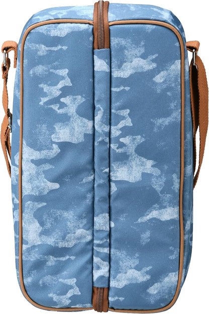 National Outdoor Living Blue Camouflage Wine Cooler Tote Bag