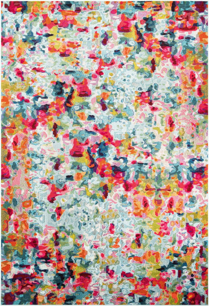 Unique Loom Chromatic Collection Area Rug - Champagne (10' x 14' 1" Rectangle Multi/Blue)