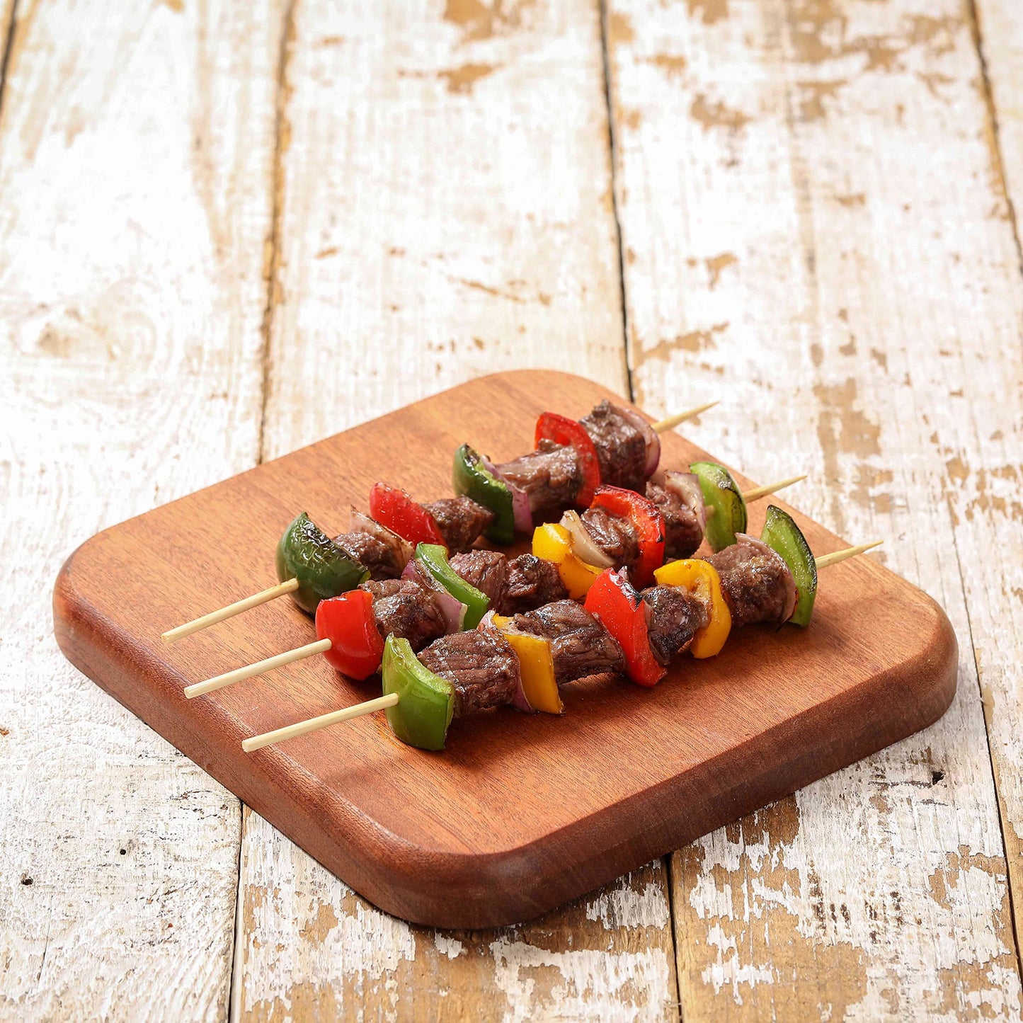 200 PCS Bamboo Skewers, 8 Inch Food Sticks for Appetizers, Fruit, Grilling Kebabs, Cocktail Picks for Drinks, Toothpicks Natural, Kitchen Gadget