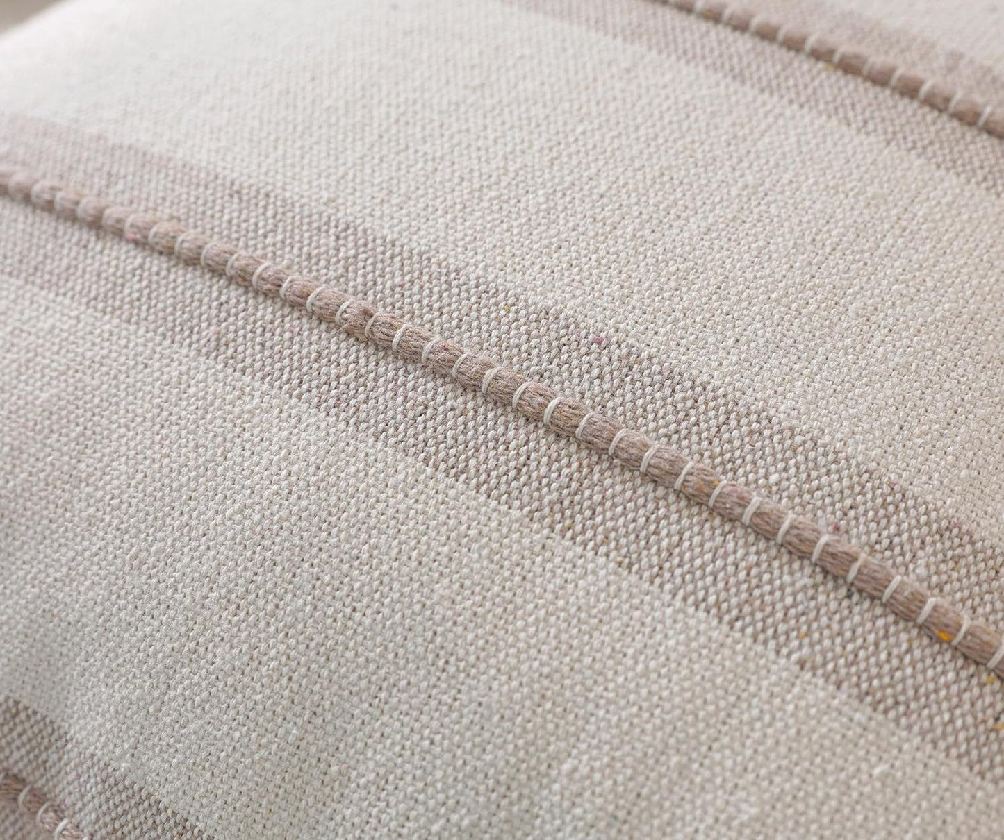 12x20 Set 2, Cethom Boho Throw Pillow Covers of Taupe Striped Decorative Pillow Cases for Couch Chair Bed, Textured