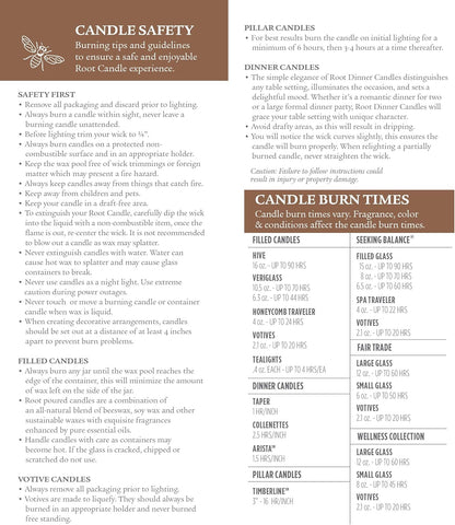 Root Candles Fall Scented Travel Tin Candle - 24-Hour Honeycomb Beeswax Blend in Mulled Cider, 4-Ounce