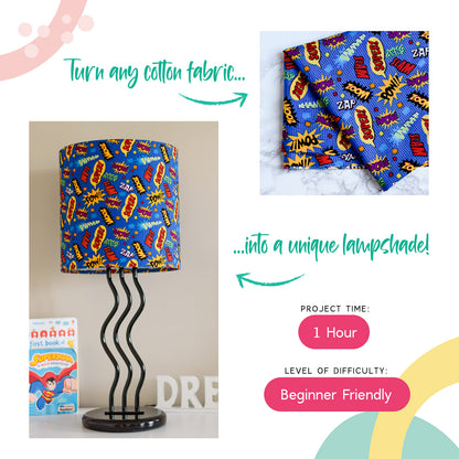 I Like That Lamp Styrene Sheet for Lampshade (17.5" Height x 64" Length) - Adhesive Roll for DIY Round Drum Lamp Shade - Repair Damaged Shades - Make a New Lampshade - Compatible With All Materials