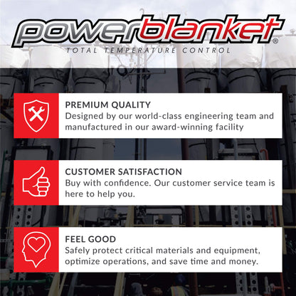 Powerblanket EH0304 Insulated Concrete Curing Blanket, Flat Thermal Ground Thawing Foam Tarp w/3’x4’ Heated - 4’x5' Finished Dimensions & 15 amp Plug