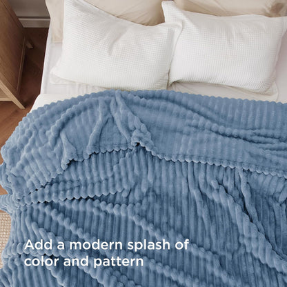 Bedsure GentleSoft King Blanket - Cozy Blue Throw for Couch, Perfect for Women | 108x90 Inches