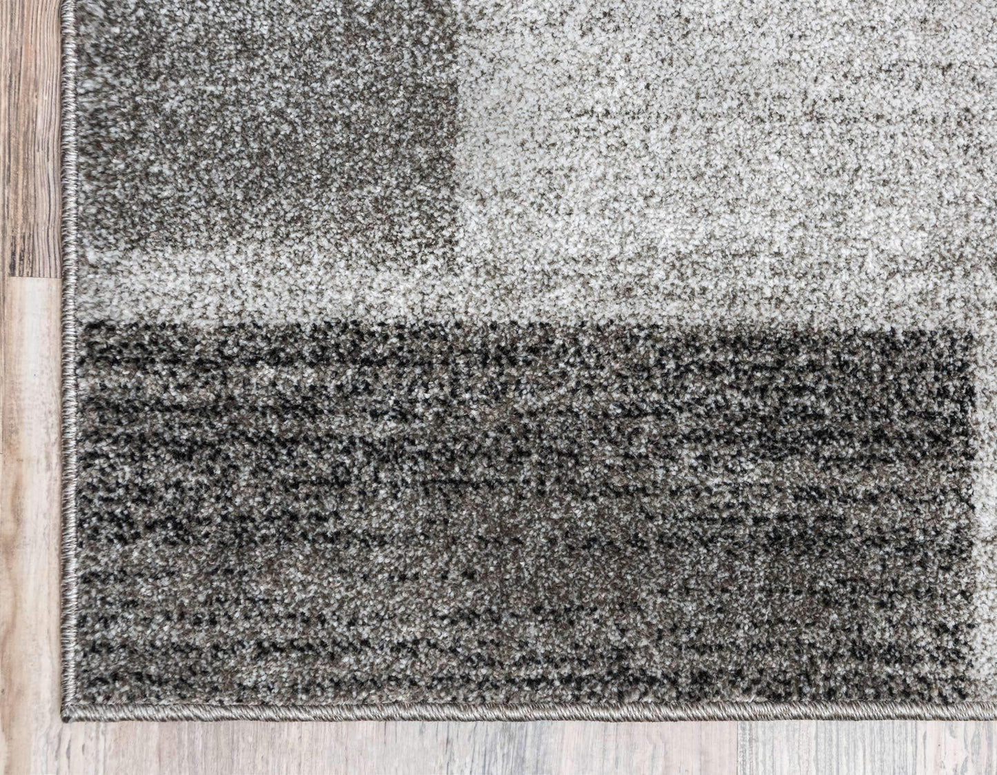 Unique Loom Del Mar Collection Area Rug - Sarah (10' x 13' Rectangle, Light Gray/ Gray)