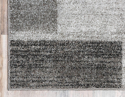 Unique Loom Del Mar Collection Area Rug - Sarah (10' x 13' Rectangle, Light Gray/ Gray)