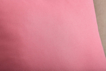 TangDepot Handmade Decorative Solid 100% Cotton Canvas Throw Pillow Covers - 2 Pieces, 16"x16", Pink