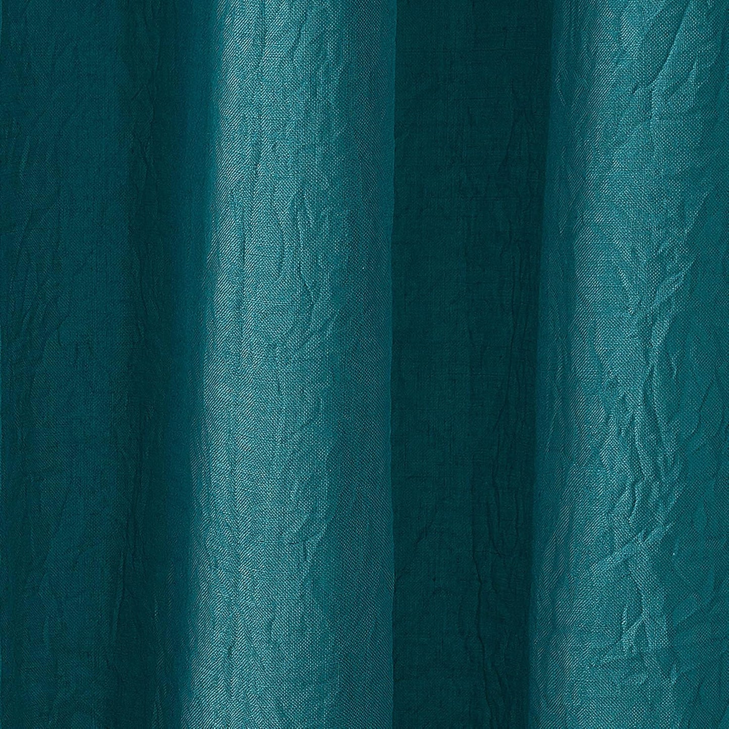 No. 918 Tayla Crushed Texture Semi-Sheer Curtain Panel, 50" x 95", Marine, Rod Pocket