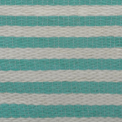 DII Medium Rectangle Woven Paper Storage Bin, Pinstripe, Aqua