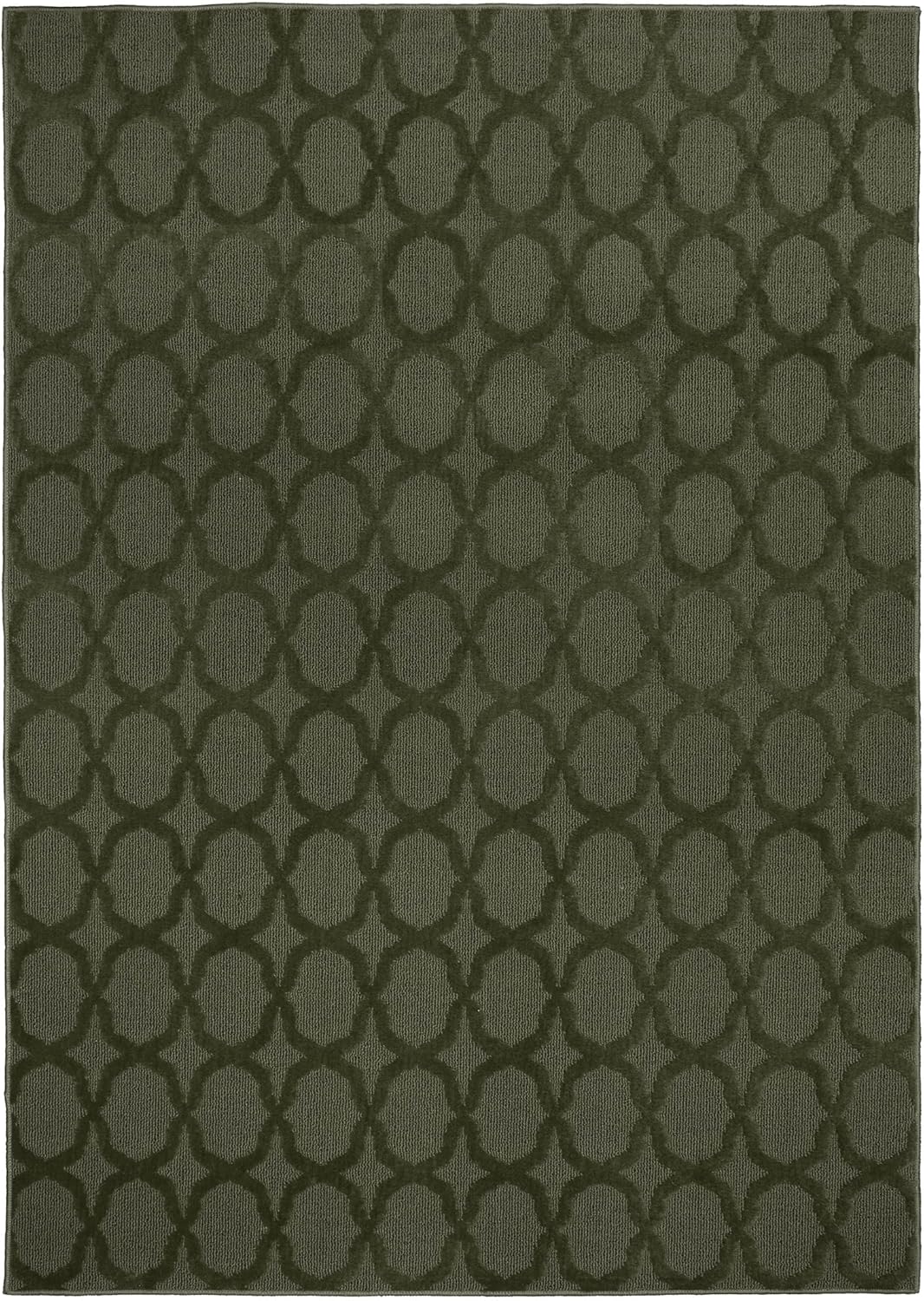 Garland Rug Sparta Area Rug, 3 ft. x 5 ft. Silver for Home Decor