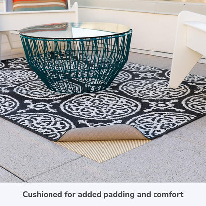 Slip-Stop Super Grip Outdoor Rug Pad - USA-Made Non-Slip Gripper for Hardwood Floors, 3 x 5 ft