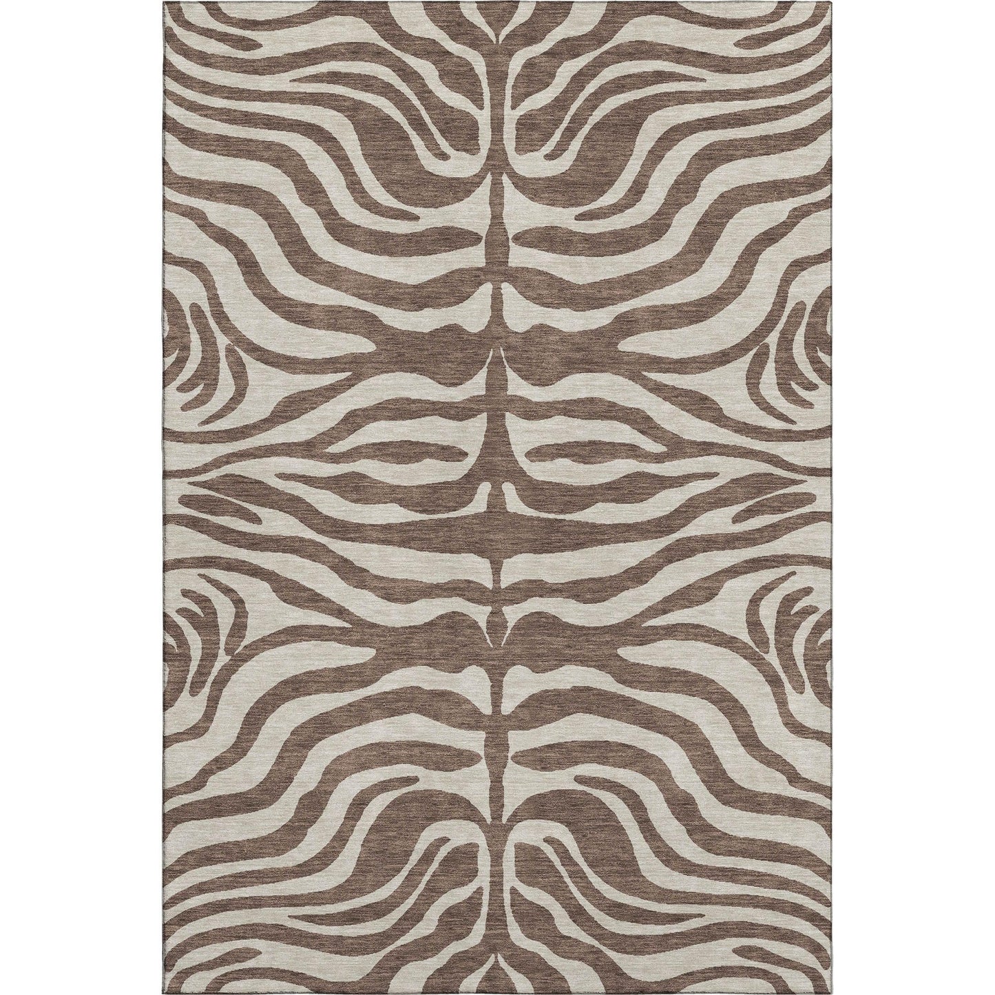 Addison Rugs Mayfield AMF1042 Brown 8' x 10' Indoor Premium Machine Washable Rug, Silky Soft, Easy Clean, Non Shedding, Bedroom, Living Room, Dining Room, Kitchen Rug