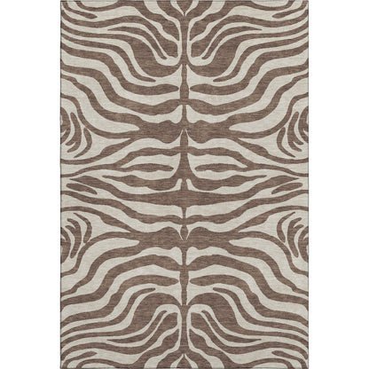 Addison Rugs Mayfield AMF1042 Brown 8' x 10' Indoor Premium Machine Washable Rug, Silky Soft, Easy Clean, Non Shedding, Bedroom, Living Room, Dining Room, Kitchen Rug