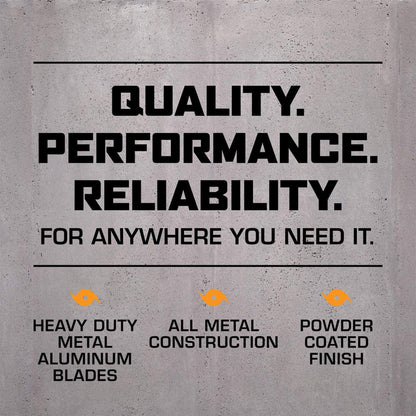 Hurricane Pro High-Velocity Oscillating Metal Stand Fan w/ 3-Speed Setting, 20" - Heavy-Duty Cooling Pedestal Unit w/ 4500 CFM, Adjustable Tilt & Height for Home, Garage, Gym & Workshop