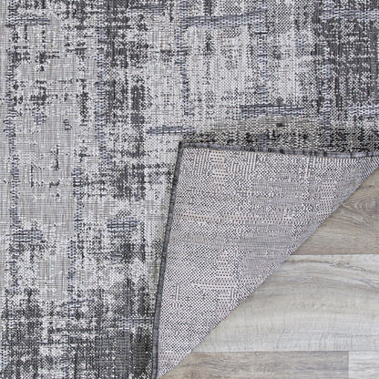 Couristan Charm Tiverton Area Rug, 2'2" x 4'3", Anthracite-Light Gray Indoor/Outdoor Rug