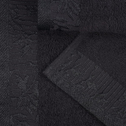 12 Set, 3 3 6 Superior Piece Cotton Towel Floral Jacquard Dobby Border, Quick Dry, Decorative Bathroom, Shower, Bath