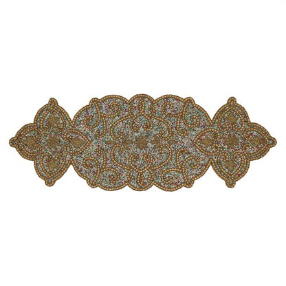 Beaded Design Table Runner