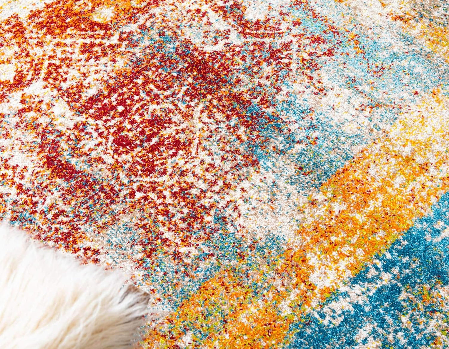 Unique Loom Rosso Collection Traditional Medallion Distressed Bohemian Vintage Southwestern Area Rug, 2 ft x 3 ft,