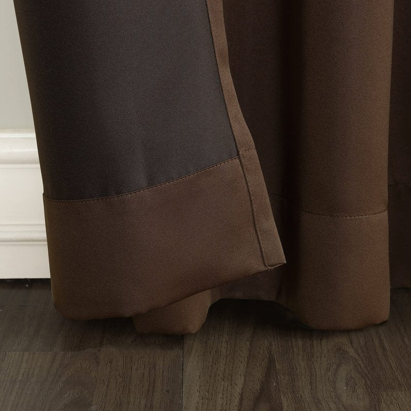 Sun Zero Barrow Energy Efficient Rod Pocket Curtain Panel Pair 54" x 84"