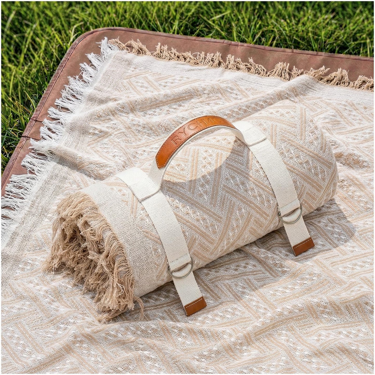 2 in 1 Extra Large Boho Beach Blanket Towel Sand Free Outdoor Picnic Mat Giant Oversized Xl Big Jumbo Huge Turkish Woven Throw Cloud Summer Vacation Essential Travel Must Have Accessories Women Gift