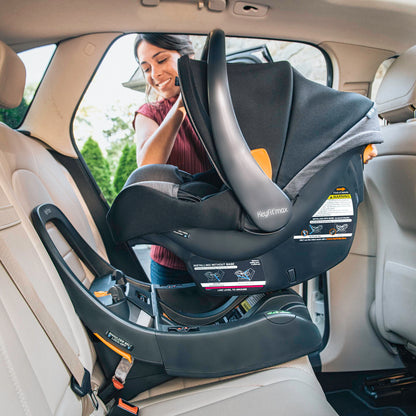 Chicco Bravo LE ClearTex 3-in-1 Trio Travel System, Bravo LE Quick-Fold Stroller with KeyFit Max ClearTex Infant Car Seat and Base, Atlas/Grey