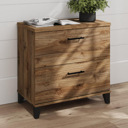 Bush Home 2 Drawer Lateral File Cabinet, Letter and Legal-Size Document Storage for Home or Professional Office, Somerset Collection, Fresh Walnut