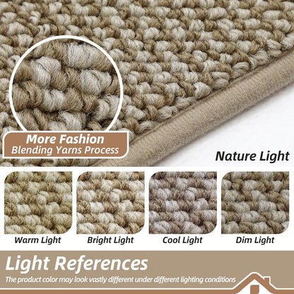 BEQHAUSE Dirt Trapper Door Mat - Non-Slip, Washable, Absorbent Entrance Mat | 20" x 32", Light Beige