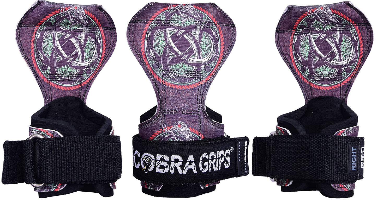 Cobra Grips PRO Weight Lifting Gloves Heavy Duty Straps Alternative Power Lifting Hooks for Deadlifts Adjustable Neoprene Padded Wrist Support Bodybuilding