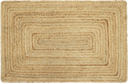 COTTON CRAFT Jute Area Rug - 100% Braided Jute, Neutral Reversible, Small 22x34 Rug for Kitchen, Living Room, Bedroom