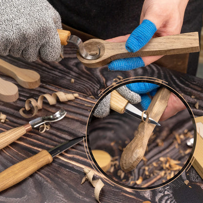 BeaverCraft Wood Carving Spoon Blank BB2 - Unfinished Wood Spoon Carving Kit - Wooden Blank, Basswood Blocks for Whittling