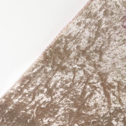 YOUR CHAIR COVERS - 120 Inch Round Crushed Velvet Tablecloth for 5 ft. Round Tables - Champagne