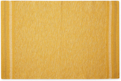 DII Variegated Recycled Yarn Modern Edge Stripe, 2x3', Honey Gold