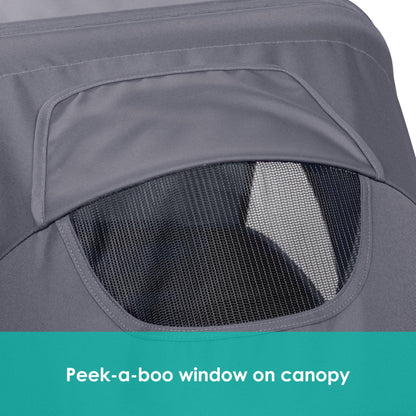 Baby Trend Navigator 2-in-1 Stroller Wagon, Dash Black