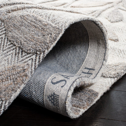 SAFAVIEH South Hampton Collection 8' x 10' Beige SHA302B Handmade Botanical Wool Area Rug