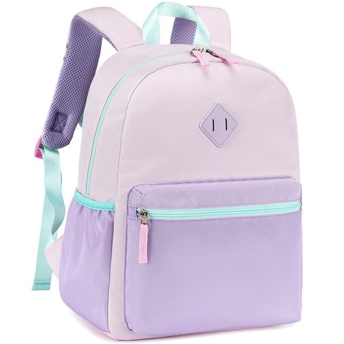 abshoo Kindergarten Backpack for Girls Preschool Backpacks School Bookbag for Kids 4-8(Purple and Pink)